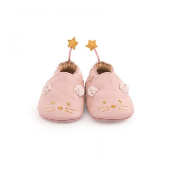 moulin roty 664526 δερμάτινα παπούτσια μωρού 18-24 μηνών