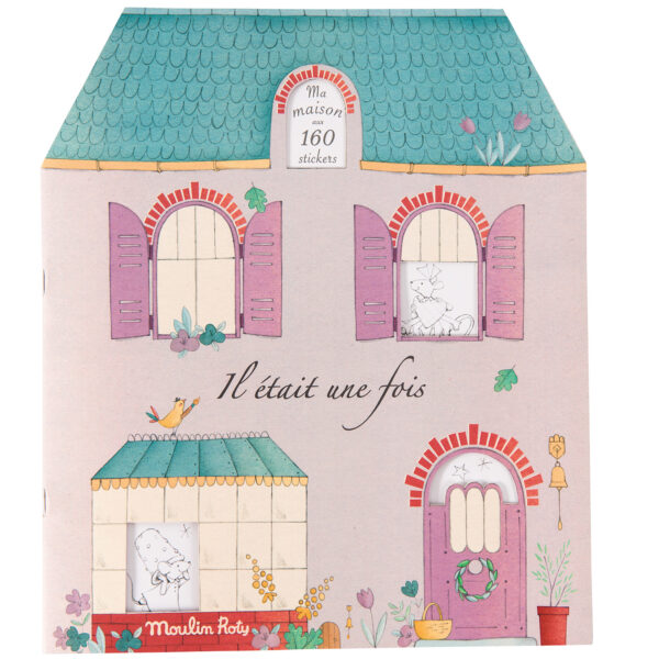 moulin roty 711377 Μπλοκ χρωματισμού και 160 Στίκερς