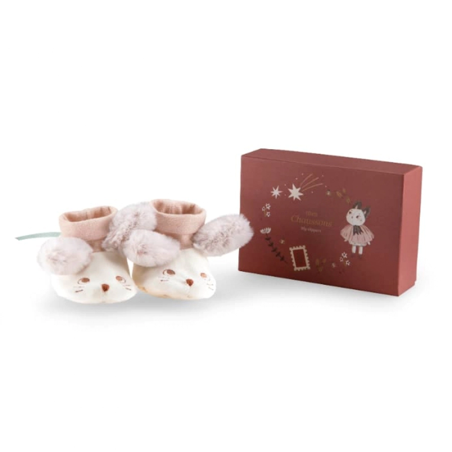 Moulin Roty 715011 Βρεφικά Παπουτσάκια απο ύφασμα για 0-6 μηνών Ποντικάκι - Image 3