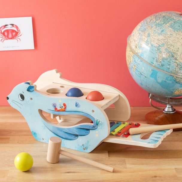 Ξυλινο Μεταλλόφωνο με Σφυράκι 2 σε 1 676382 Moulin Roty
