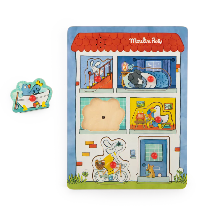 Παζλ Ενσφηνωματα με Ήχους 684086 Moulin Roty - Image 3